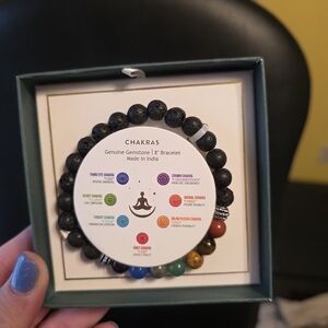 Chakras Genuine Gemstone Bracelet